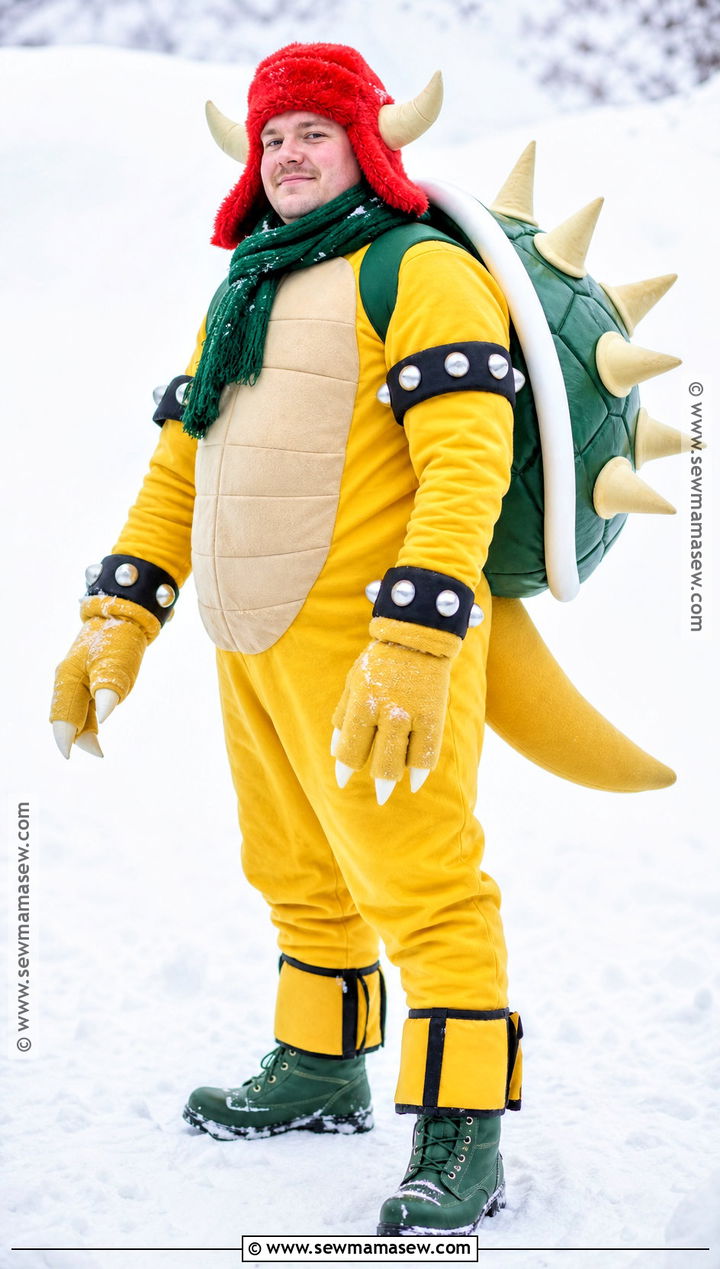 Winter Bowser Cosplay With Fleece Layers - 30 bowser cosplay ideas