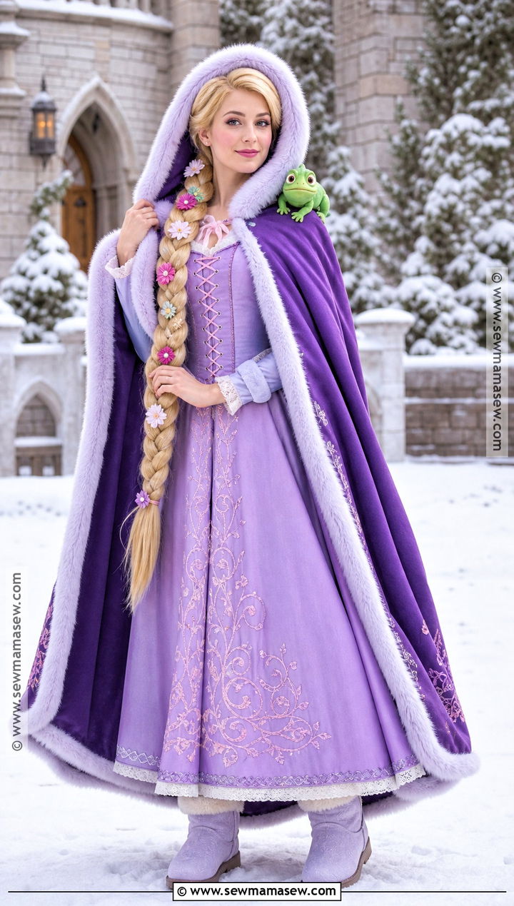 Winter Cloak Rapunzel Costume - 30 tangled rapunzel costume ideas