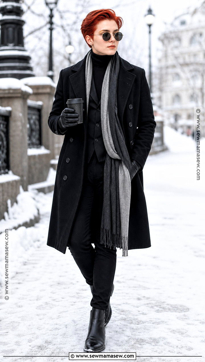 Winter Crowley Cosplay With Black Overcoat - 30 crowley cosplay ideas