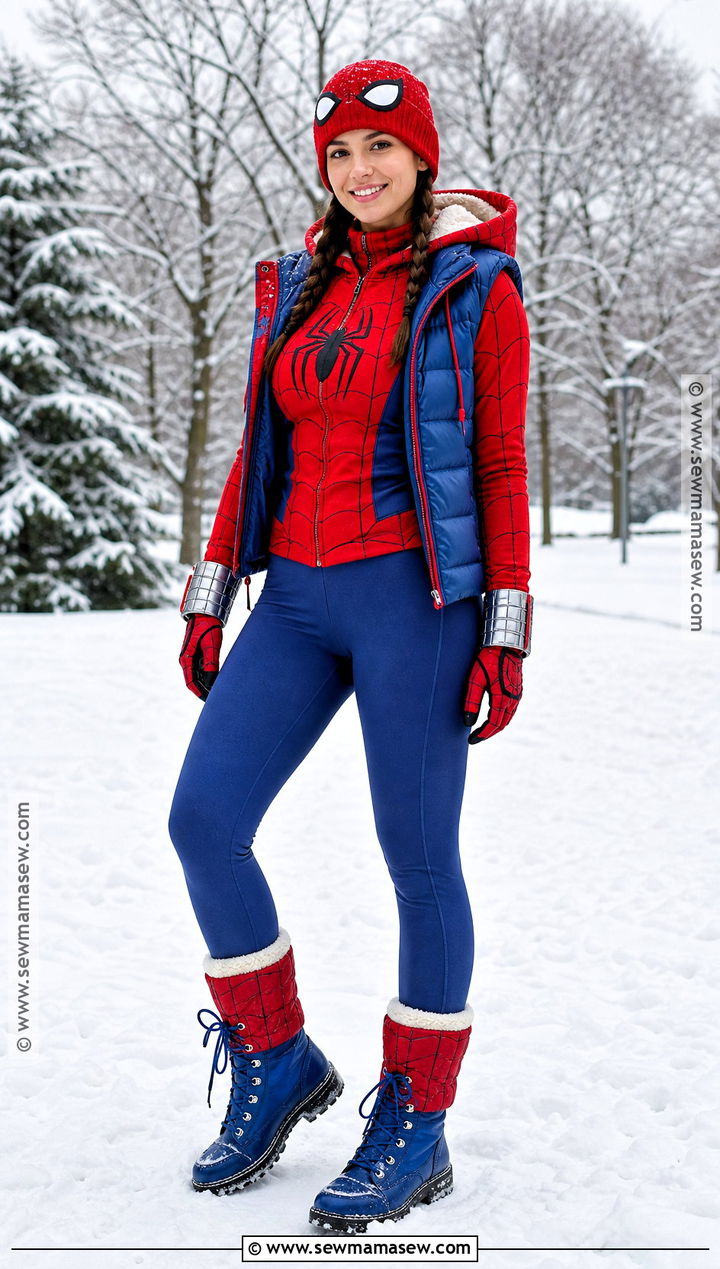 Winter Hoodie Spidergirl Costume - 30 Spidergirl Costume Ideas