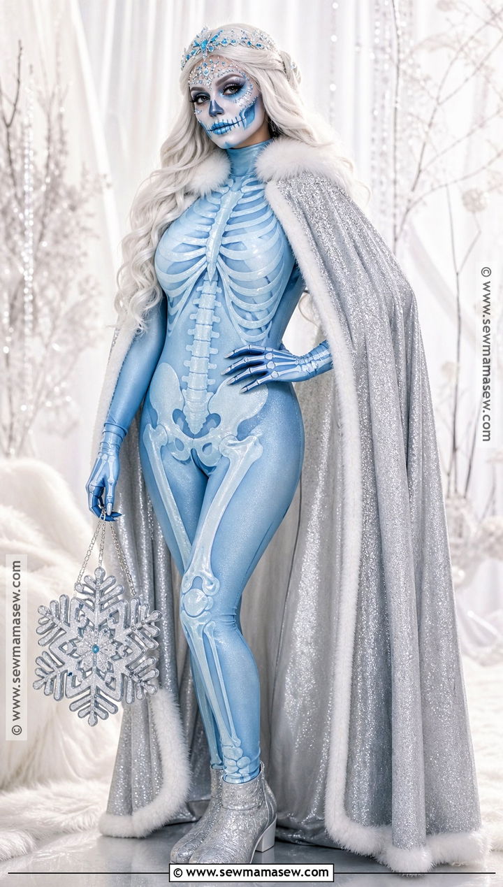 Winter Ice Skeleton Costume - 35 Skeleton Costume Ideas for Women