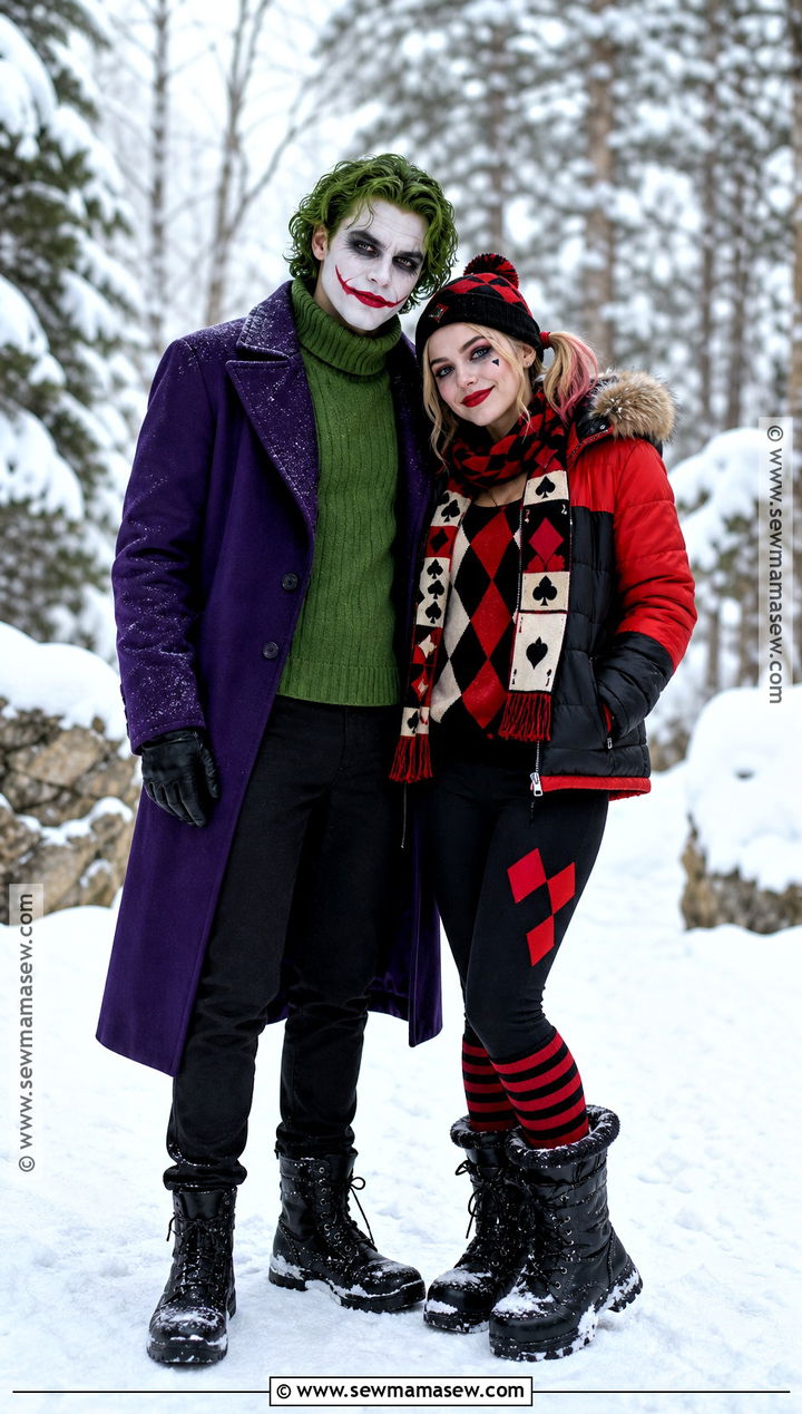 Winter Joker And Harley Quinn Couple Costume - 35 joker couple costume ideas
