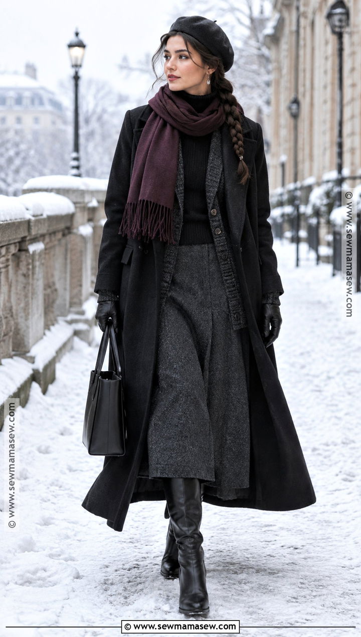 Winter Layered Witch Outfit - 30 witch outfits aesthetic