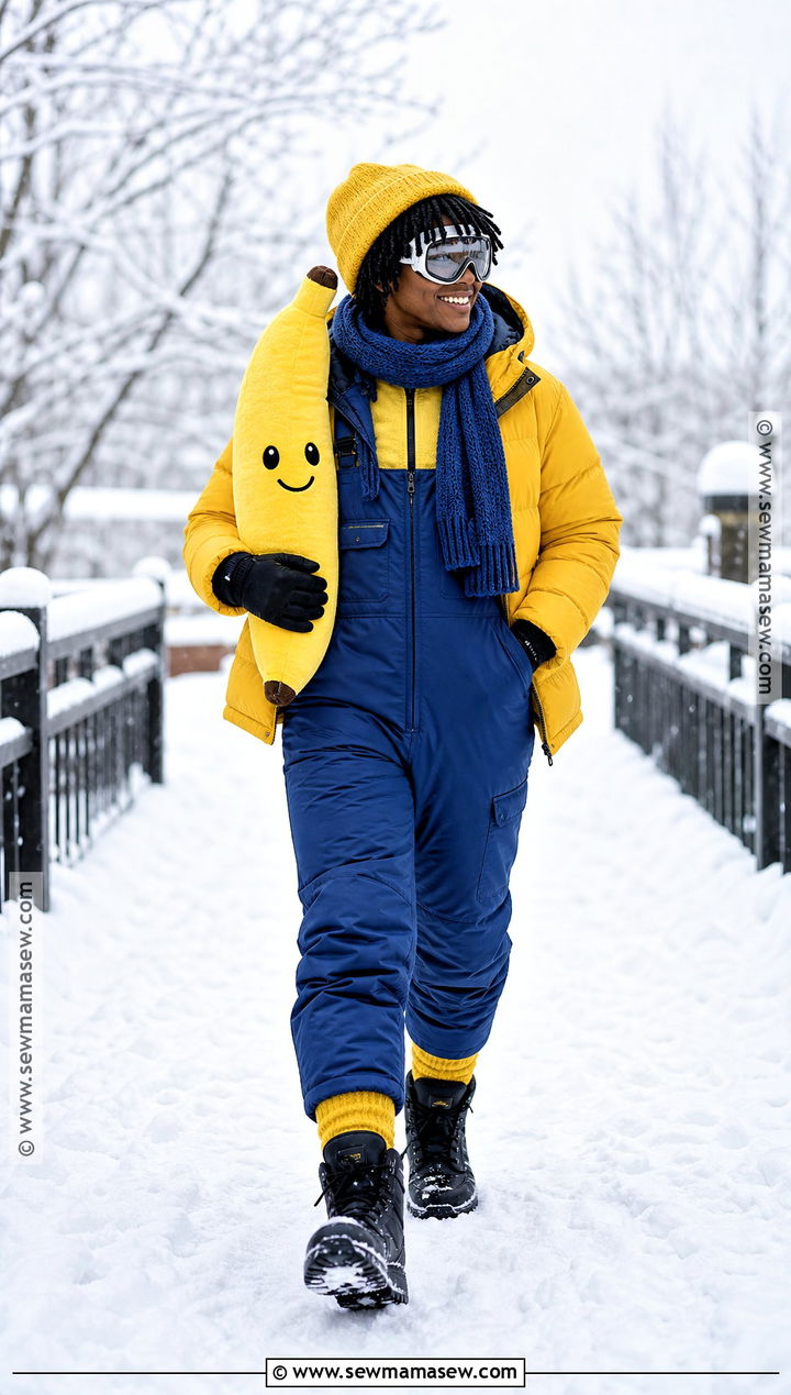 Winter Minion Costume With Puffer Jacket - 30 minons outfit costume ideas