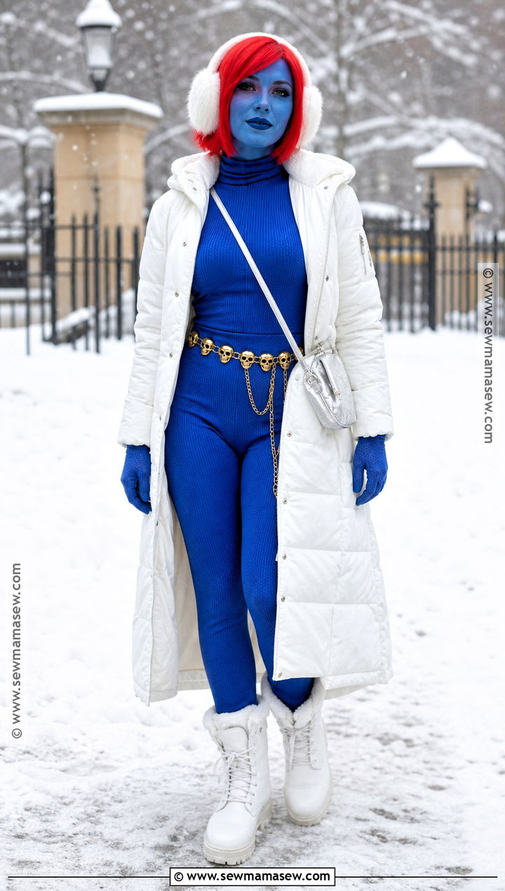 Winter Mystique Costume With White Coat - 35 mystique costume ideas