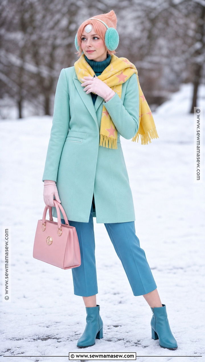 Winter Pearl Cosplay With Mint Coat - 30 Pearl Cosplay Ideas