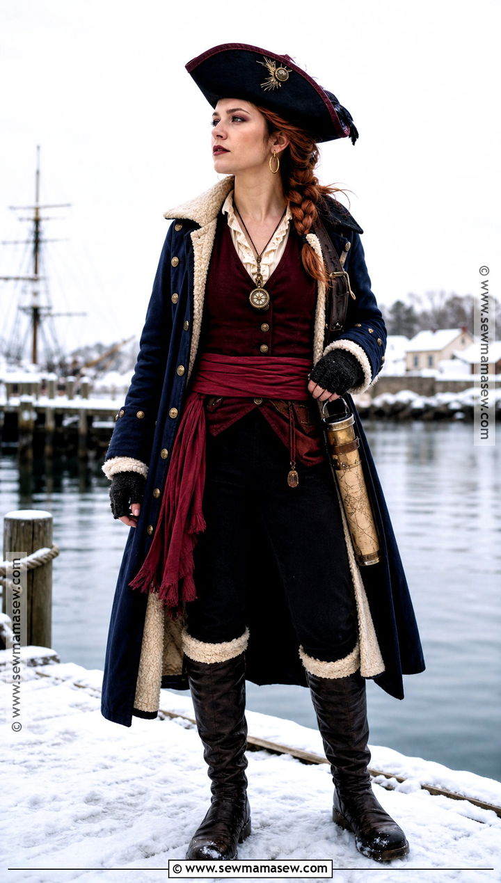 Winter Pirate Costume - 30 cute pirate costume ideas for women