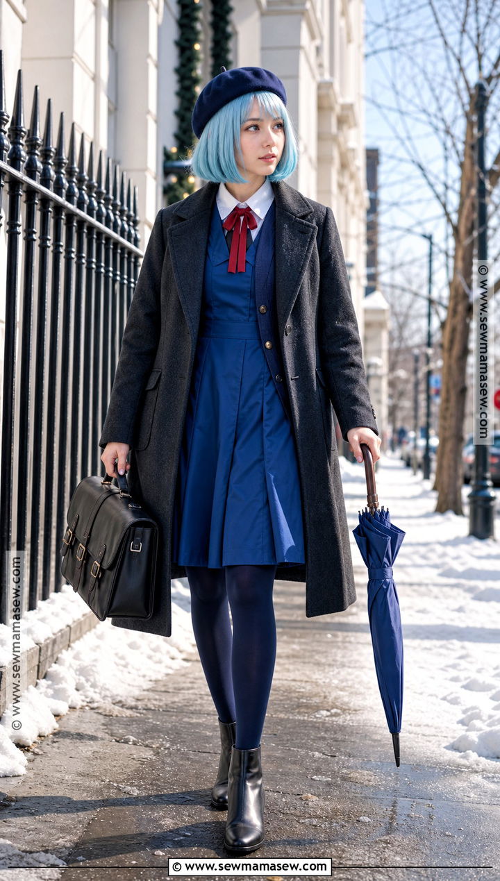 Winter School Uniform Rei Ayanami Cosplay - 35 rei ayanami cosplay ideas