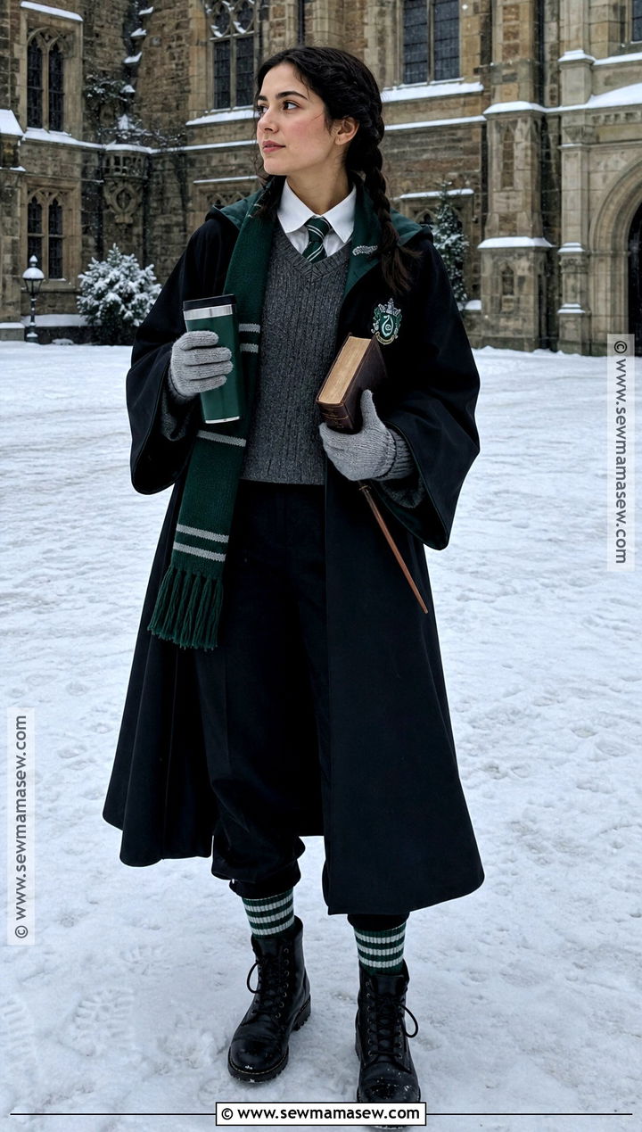 Winter Slytherin Student Costume - 30 slytherin costume ideas