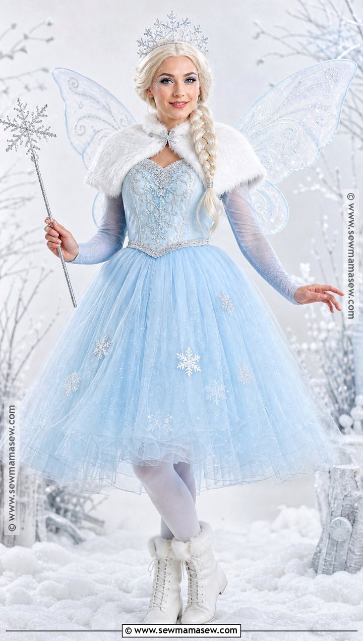 Winter Snow Fairy Princess Costume - 30 fairy princess costume ideas