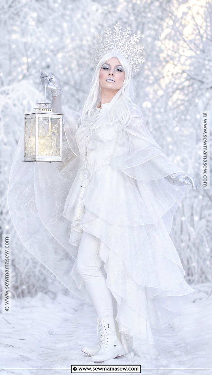Winter Snow Ghost Costume - 30 Christmas Halloween Costumes