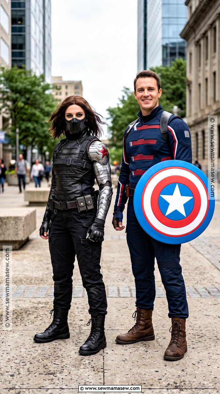 Winter Soldier And Captain America Duo Costume - 30 winter soldier costume ideas