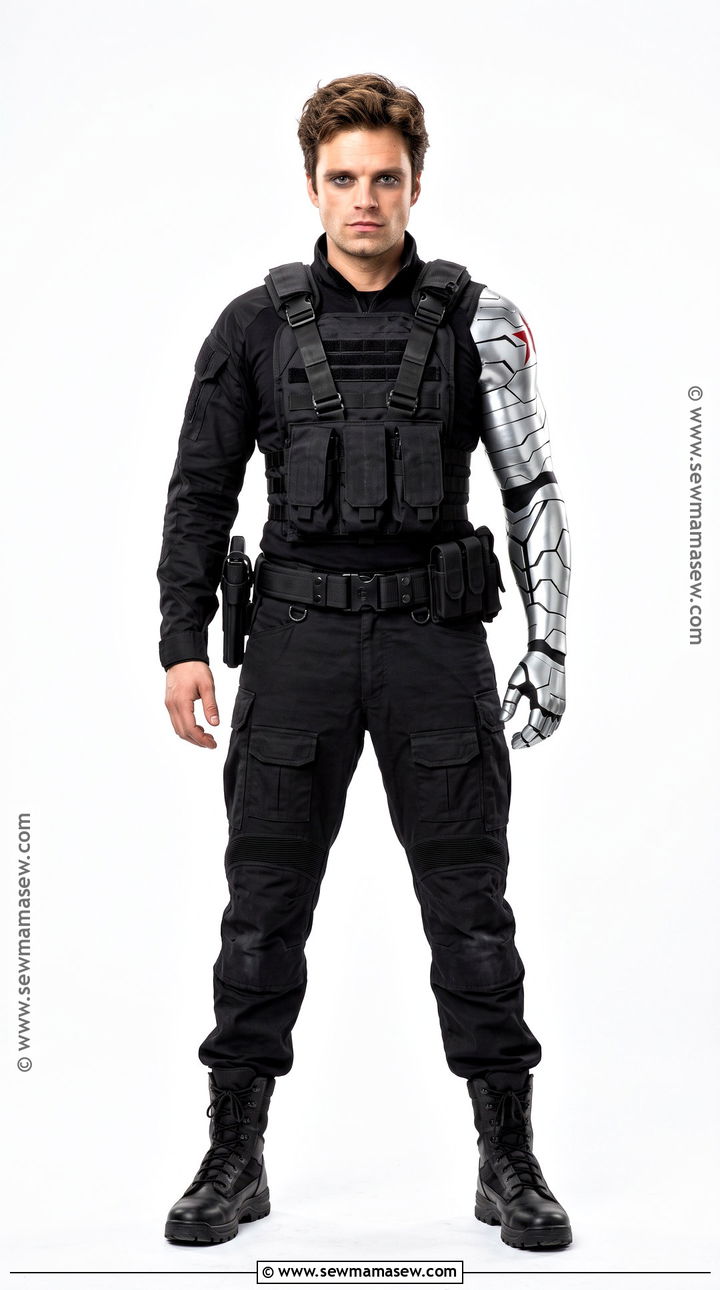 Winter Soldier Costume With Metallic Arm - 30 avengers costumes