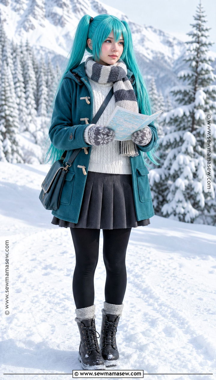 Winter Traveler Miku Cosplay Costume - 45 miku cosplay ideas