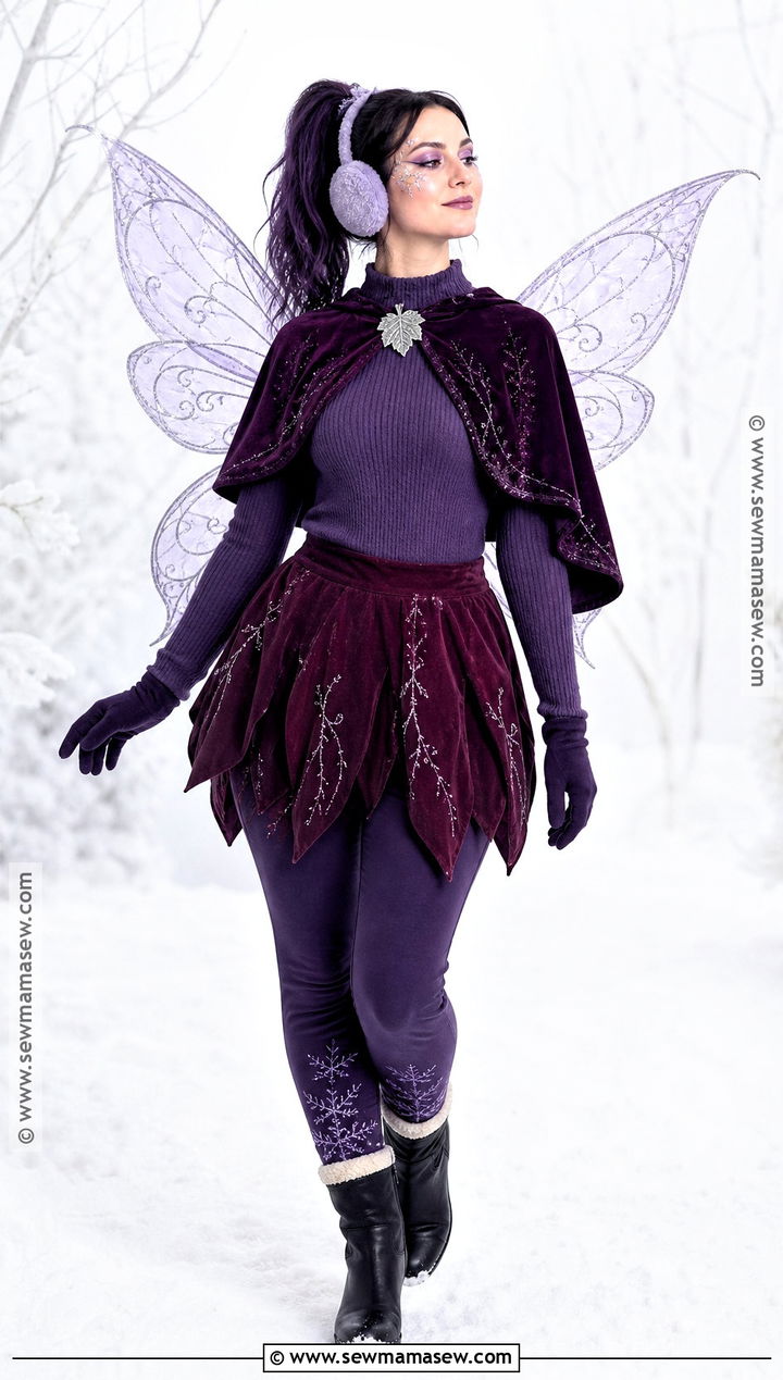 Winter Vidia Costume With Purple Cape - 35 vidia costume ideas