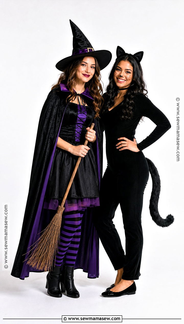 Witch And Black Cat Costume - 30 two person costume ideas