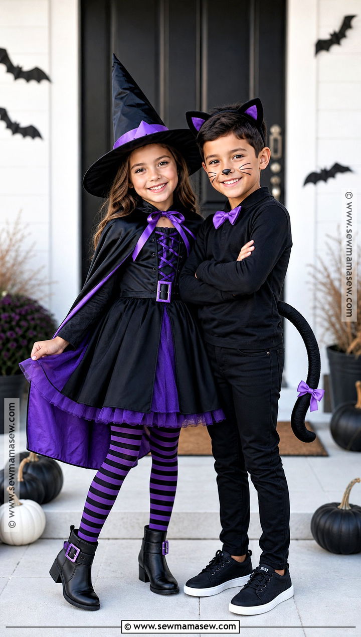 Witch And Black Cat Costumes - 35 brother sister halloween costumes