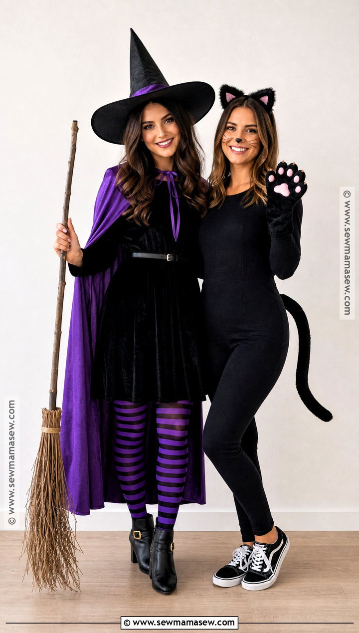 Witch And Black Cat Duo Costume - 30 costume duo ideas
