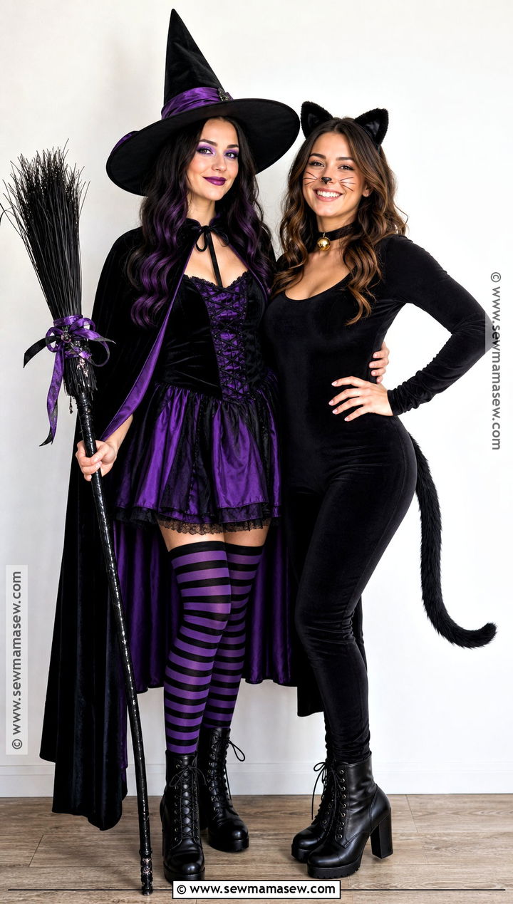Witch And Black Cat Friend Costume - 40 costume ideas for 2 for friends