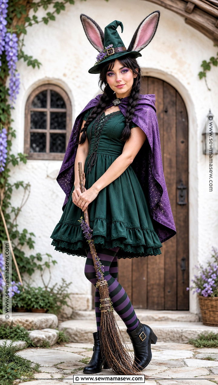 Witch Bunny Costume - 45 bunny halloween costume ideas