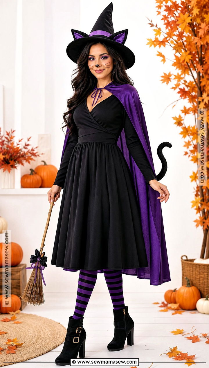 Witch Cat Costume - 30 Cat Halloween Costumes for Women