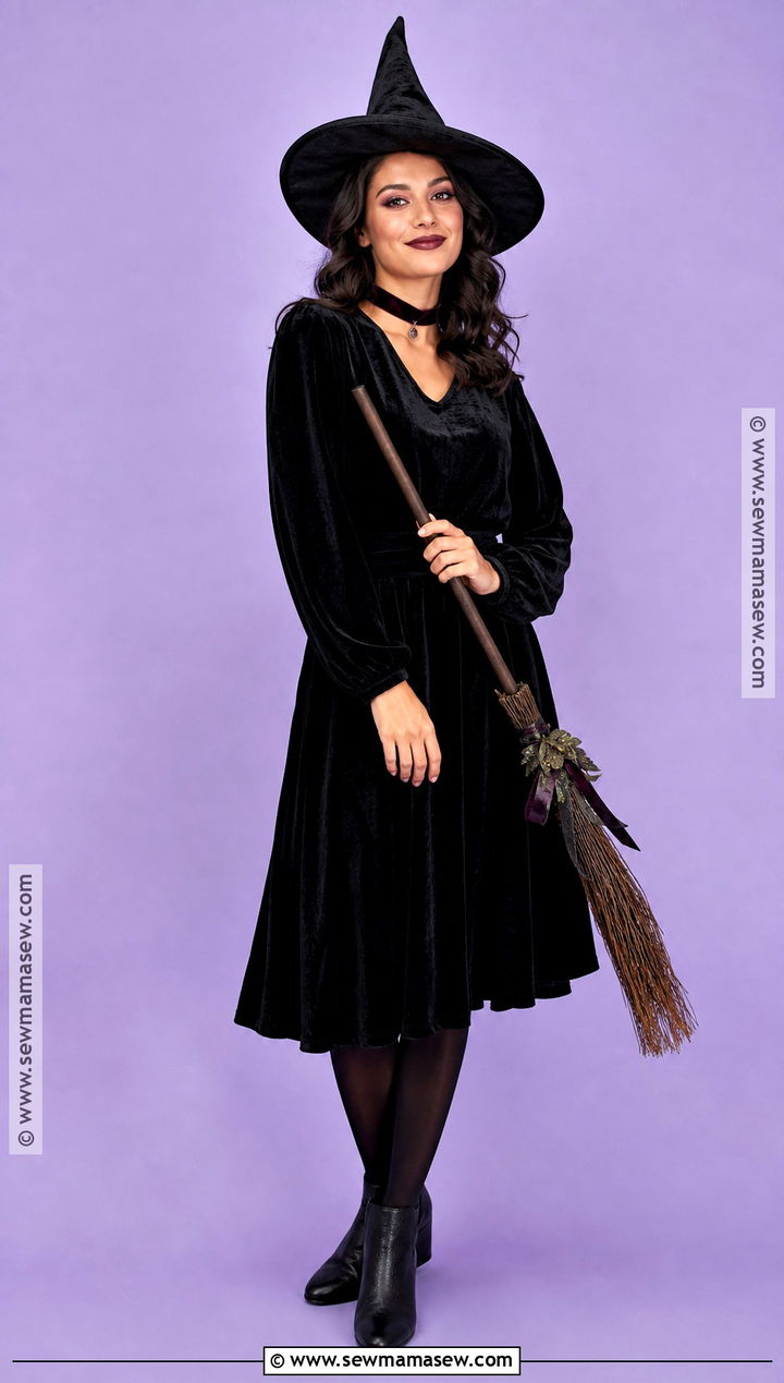 Witch Costume With Black Dress - 30 Very Simple Halloween Costumes