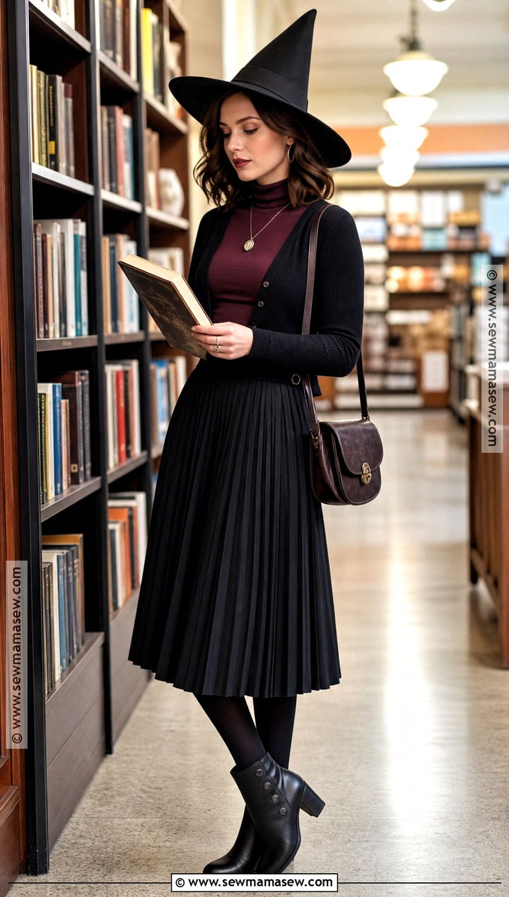 Witch Outfit With Midi Skirt - 35 witch outfit aesthetic ideas