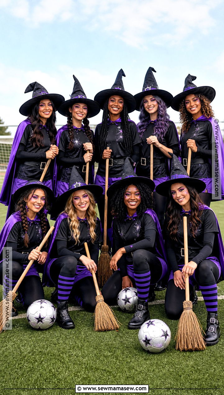 Witch Soccer Team Costume - 30 Soccer Team Halloween Costumes