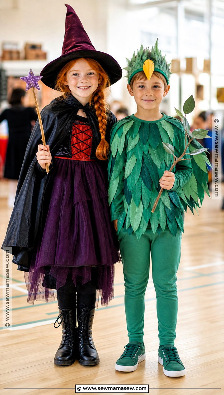 Witch and Bird Room on the Broom Costume - 30 room on the broom costume ideas