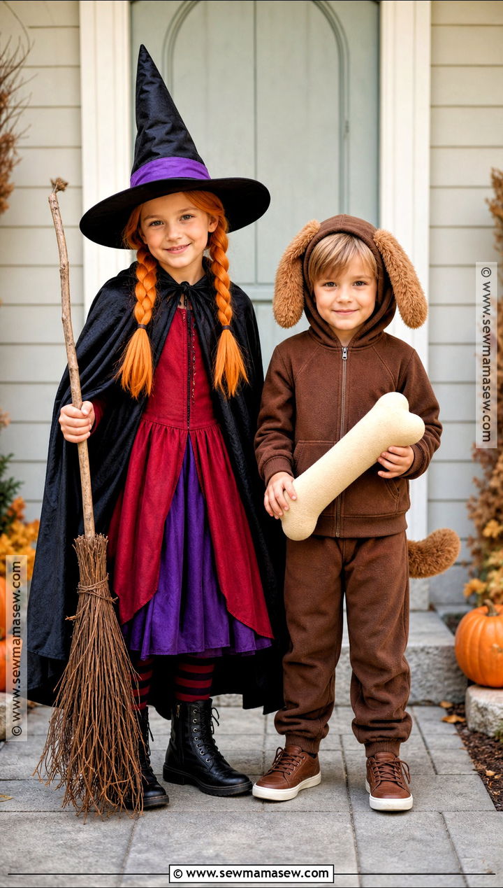 Witch and Dog Room on the Broom Costume - 30 room on the broom costume ideas