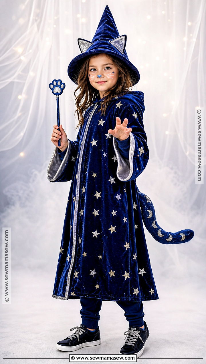 Wizard Cat Costume - 30 cat costume ideas for kids