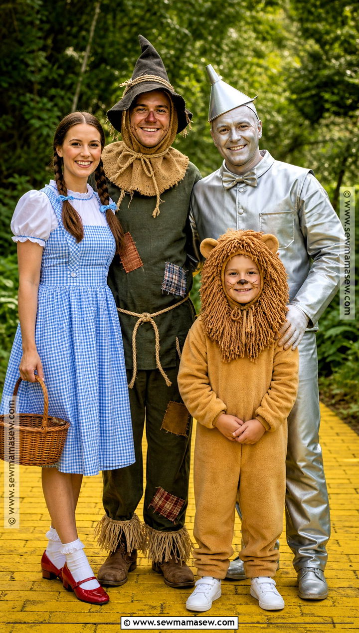 Wizard Of Oz Family Costume - 40 family halloween costumes for 4