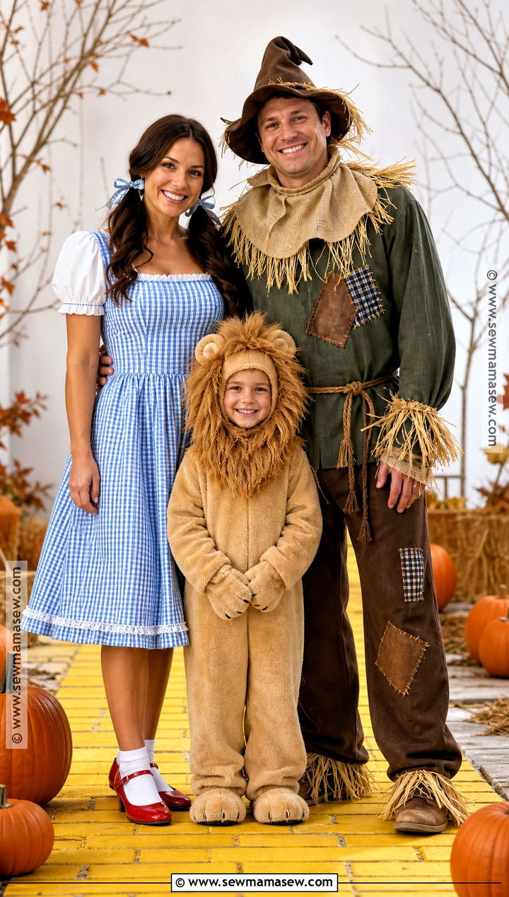 Wizard Of Oz Family Costume - 45 family of 3 halloween costumes