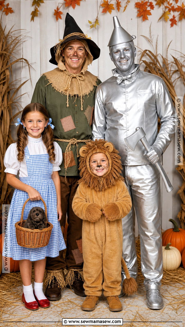 Wizard Of Oz Family Costume - 50 family halloween costumes