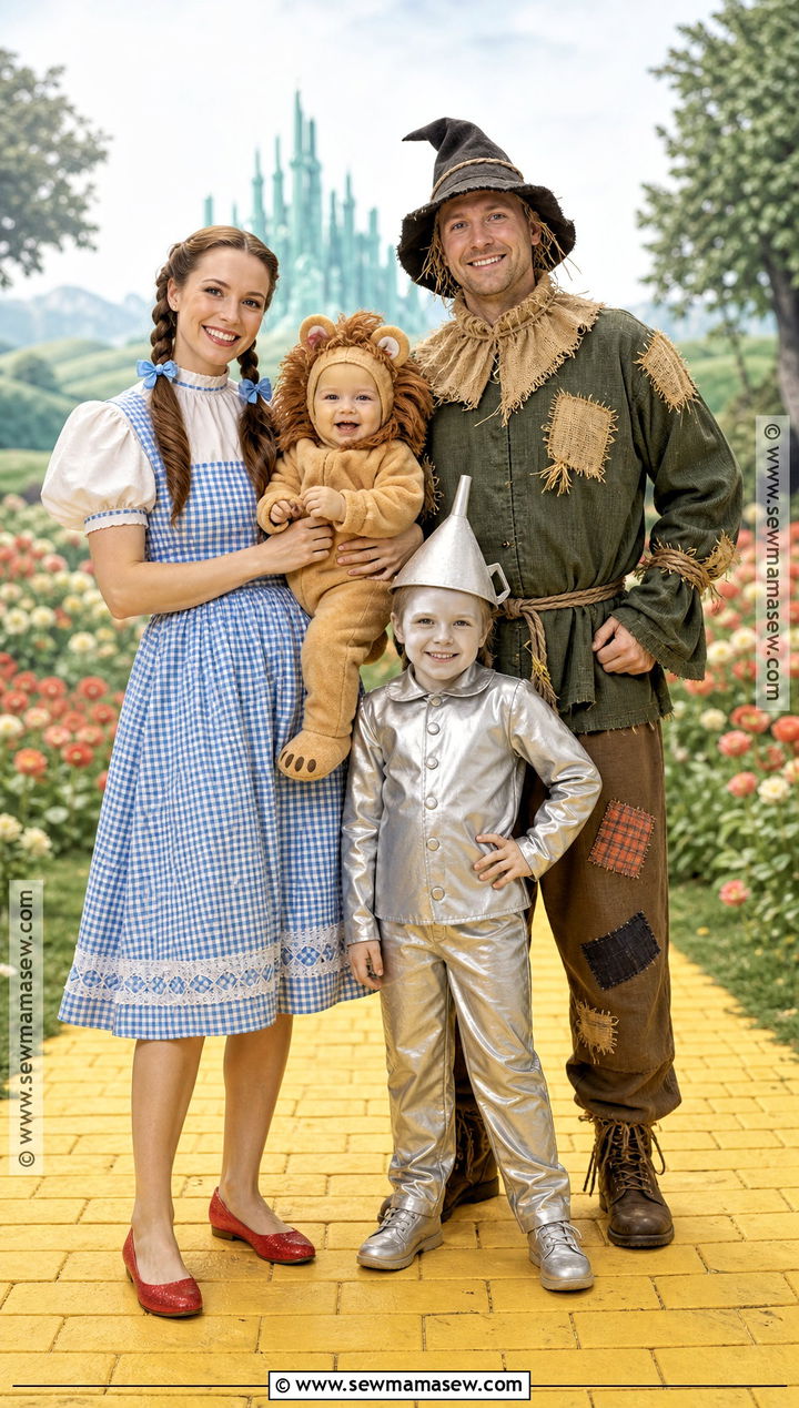 Wizard Of Oz Family Costume With Lion Baby - 30 Family Of 4 Halloween Costumes With for Babies