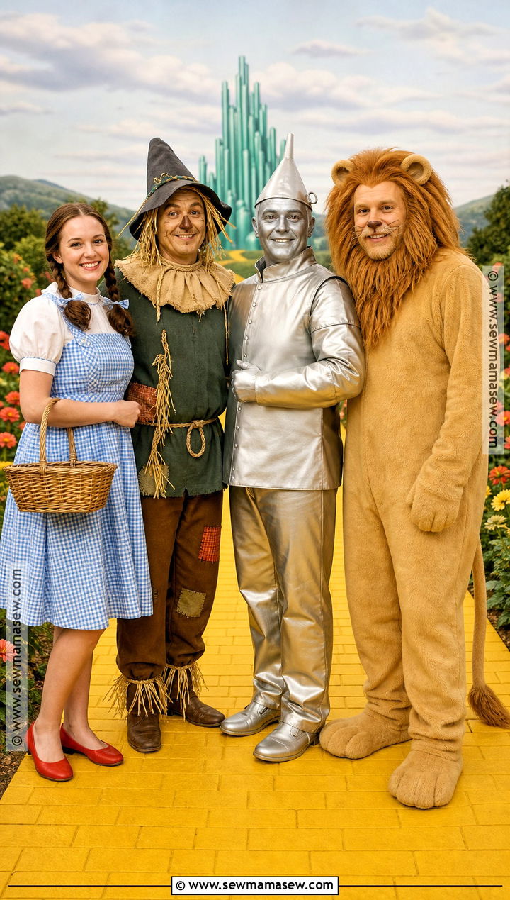 Wizard Of Oz Group Costume - 45 4 people halloween costumes