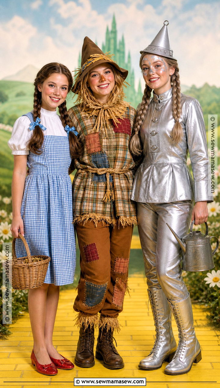 Wizard Of Oz Trio Costume - 30 3 people costumes