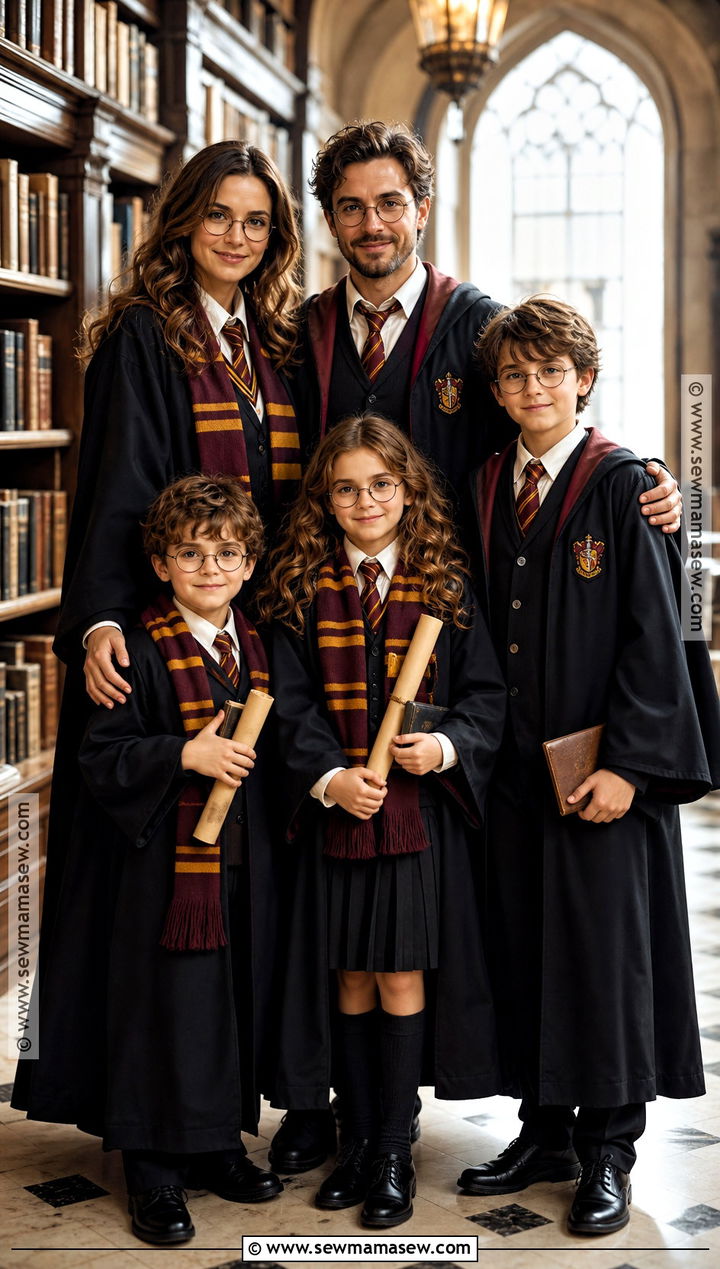 Wizard School Family Costume - 45 family costume ideas