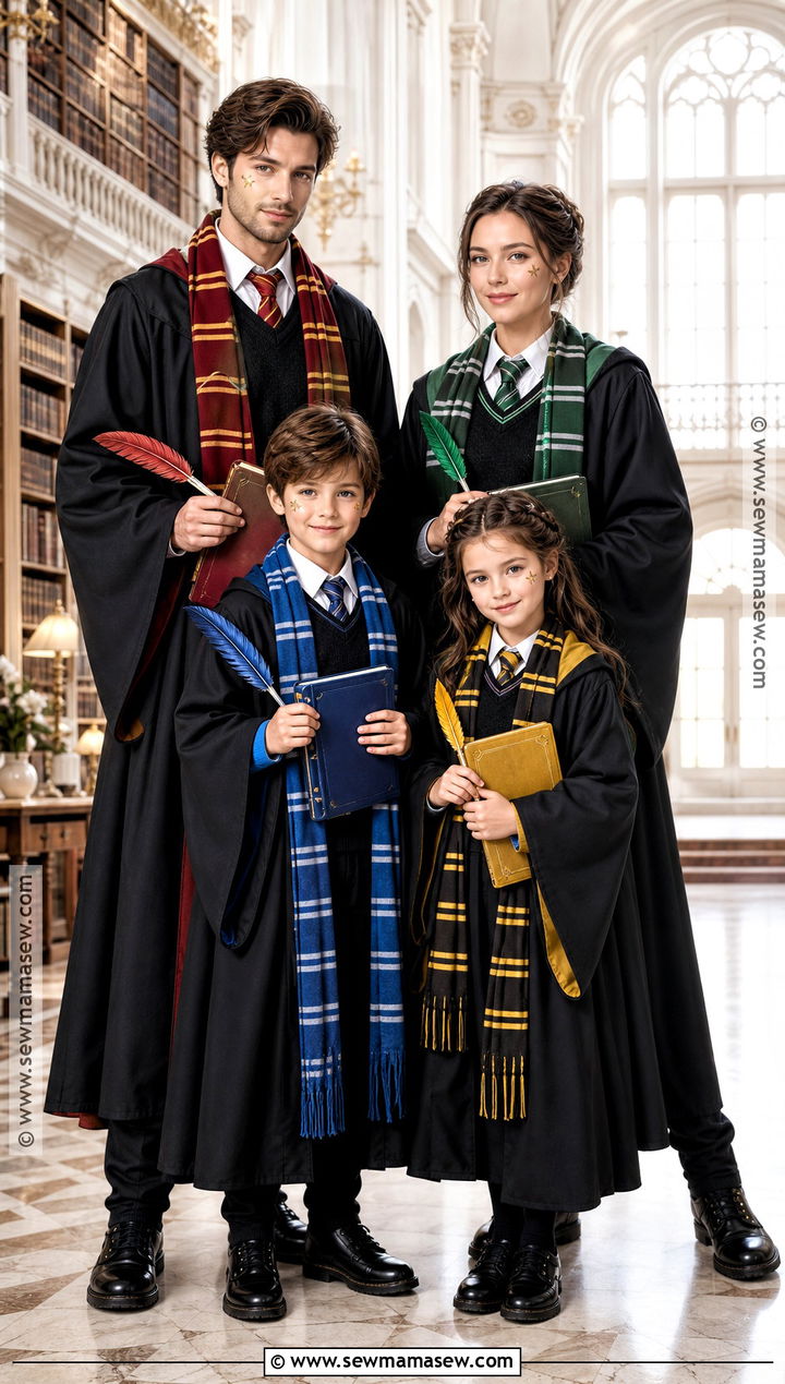 Wizard School Family Costume - 35 family costumes for four