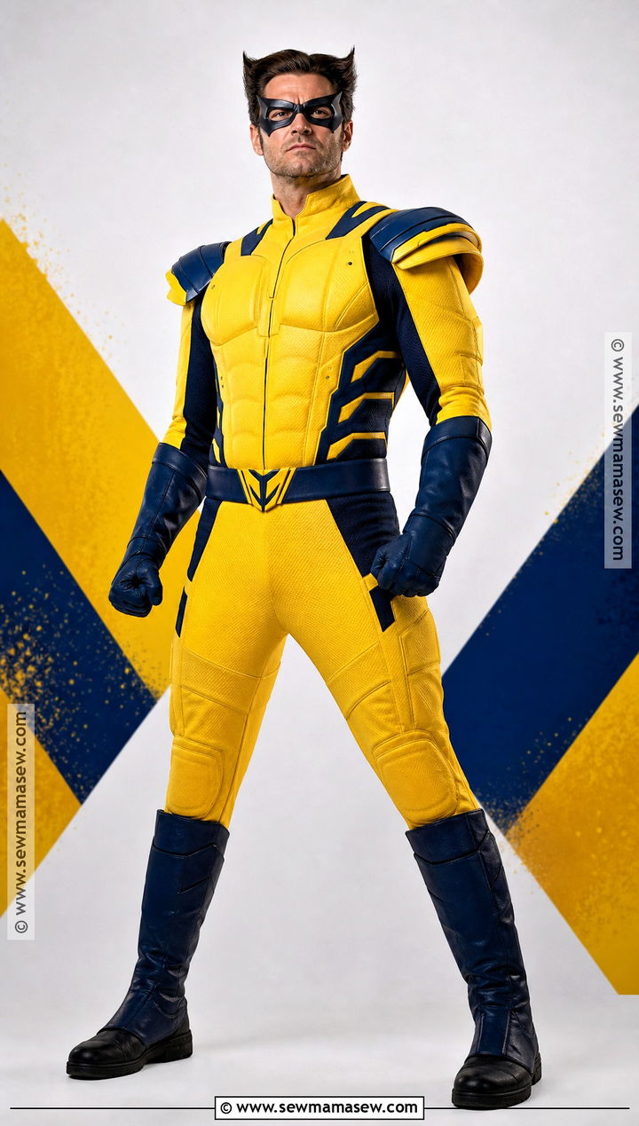 Wolverine Costume With Yellow And Blue Suit - 30 superhero costume ideas