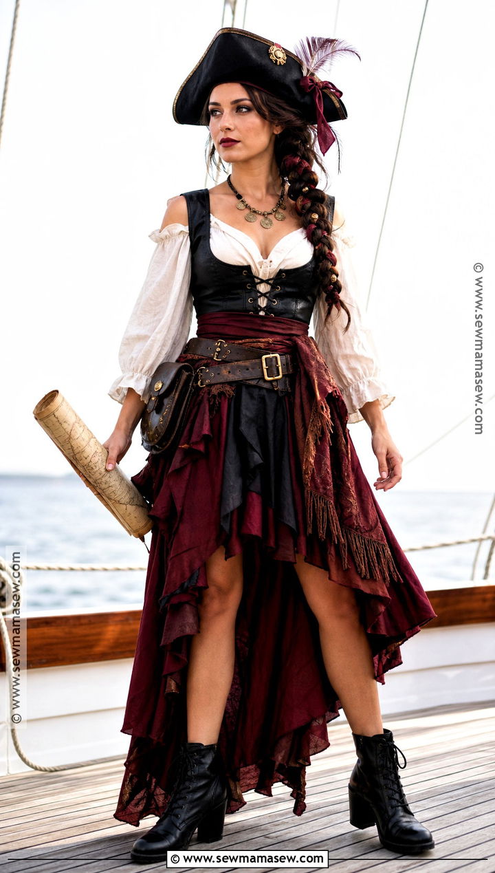 Womens Skirt Pirate Costume - 35 pirate costumes