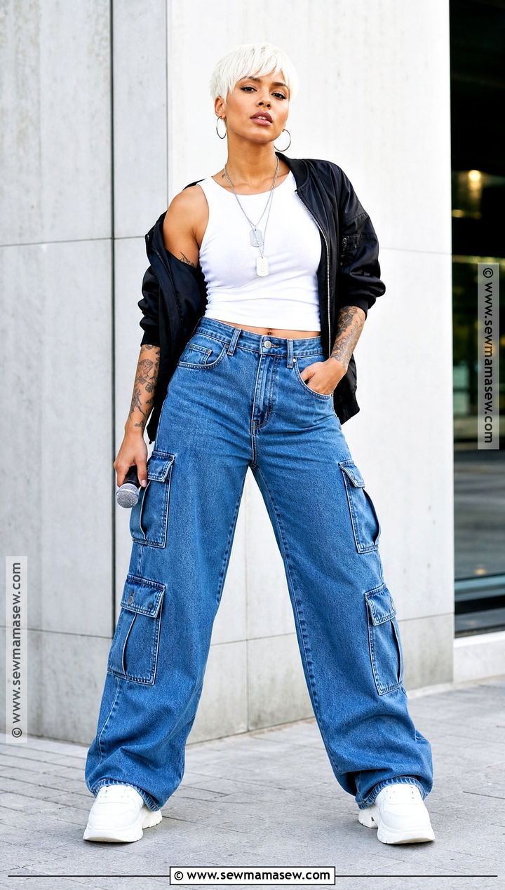 Womens Slim Shady Costume With Cargo Jeans - 35 slim shady costume ideas