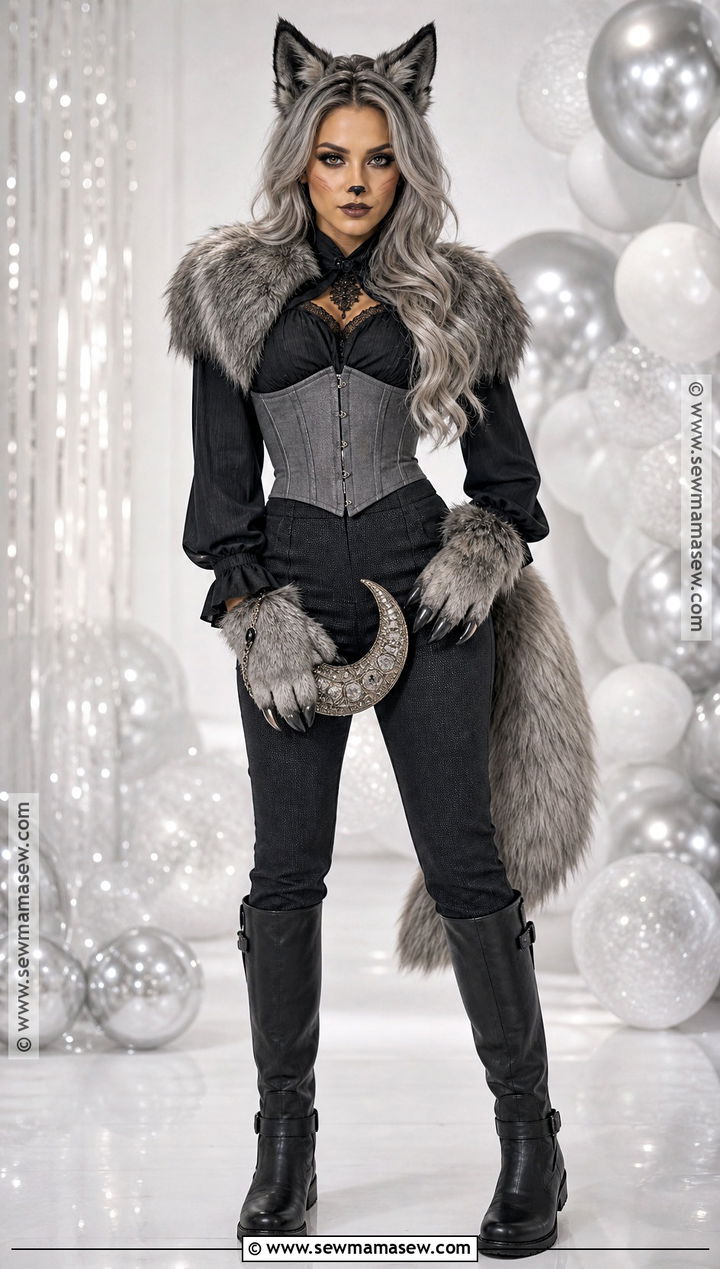 Womens Wolf Costume With Corset Style Top - 40 wolf costume ideas