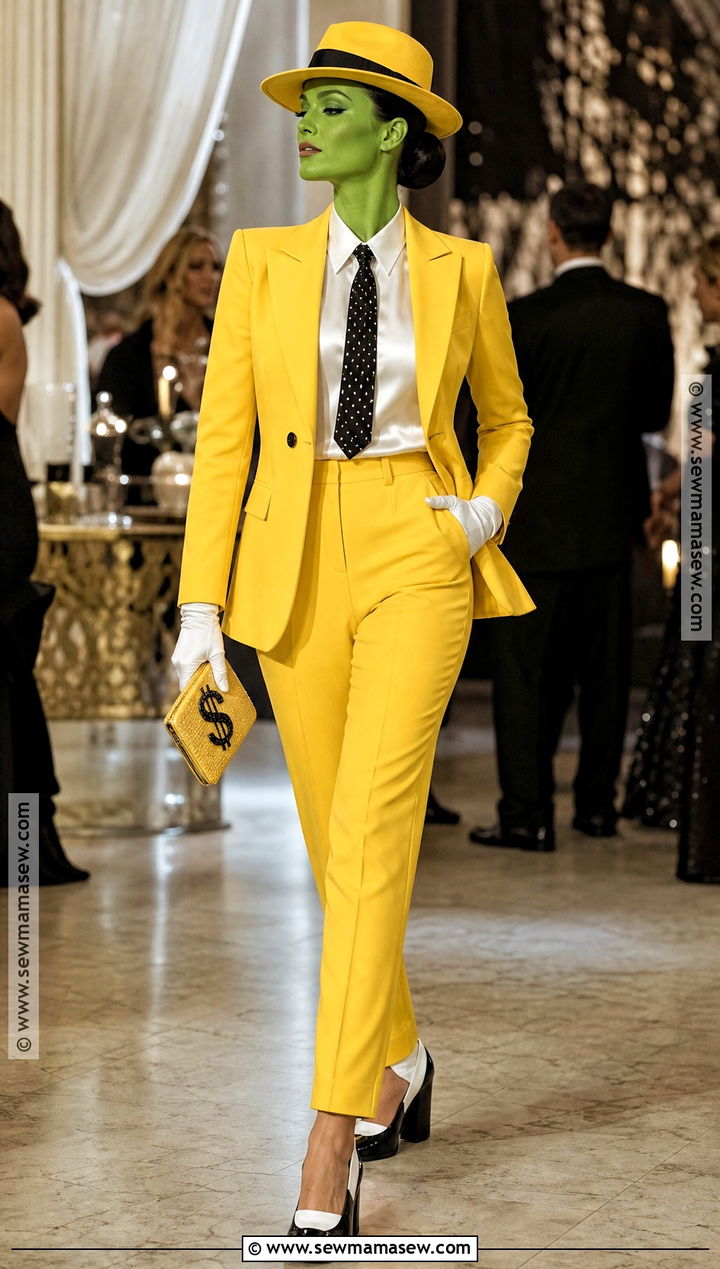 Womens Yellow Pantsuit The Mask Costume - 35 the mask costume ideas