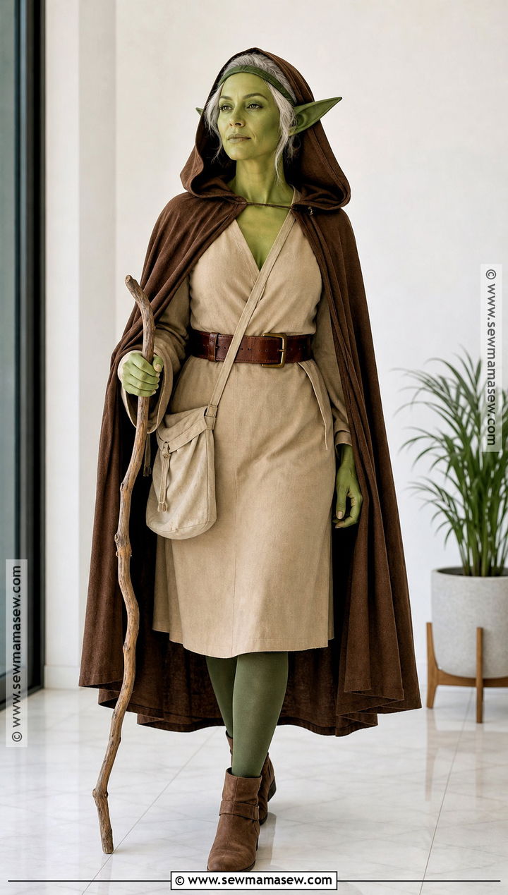 Womens Yoda Costume With Wrap Dress - 35 yoda costume ideas