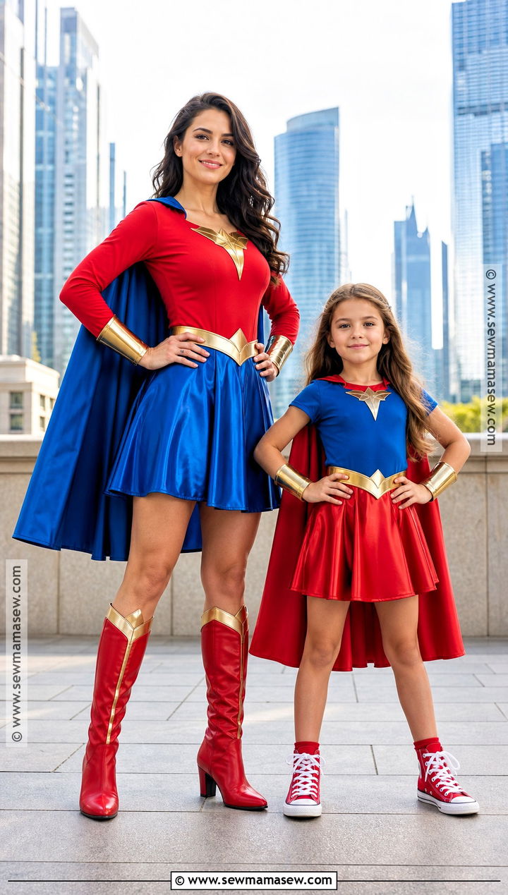 Wonder Woman And Supergirl Costume - 35 mommy and me halloween costumes