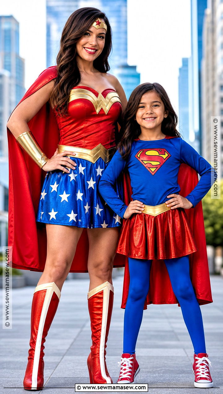 Wonder Woman And Supergirl Costumes - 30 mom and daughter costumes