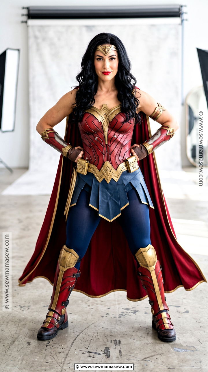 Wonder Woman Cosplay With Red And Blue Armor - 35 best cosplay ideas