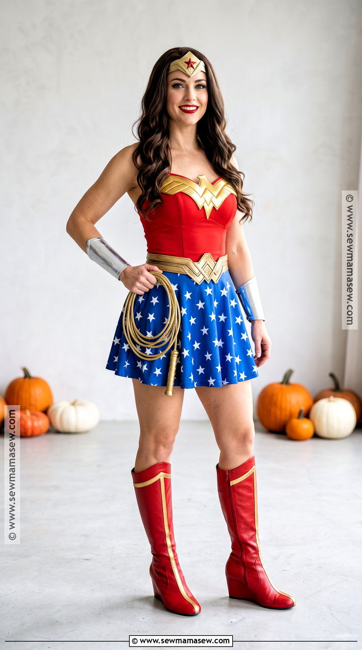Wonder Woman Costume Dress With Star Skirt - 50 wonder woman costume ideas
