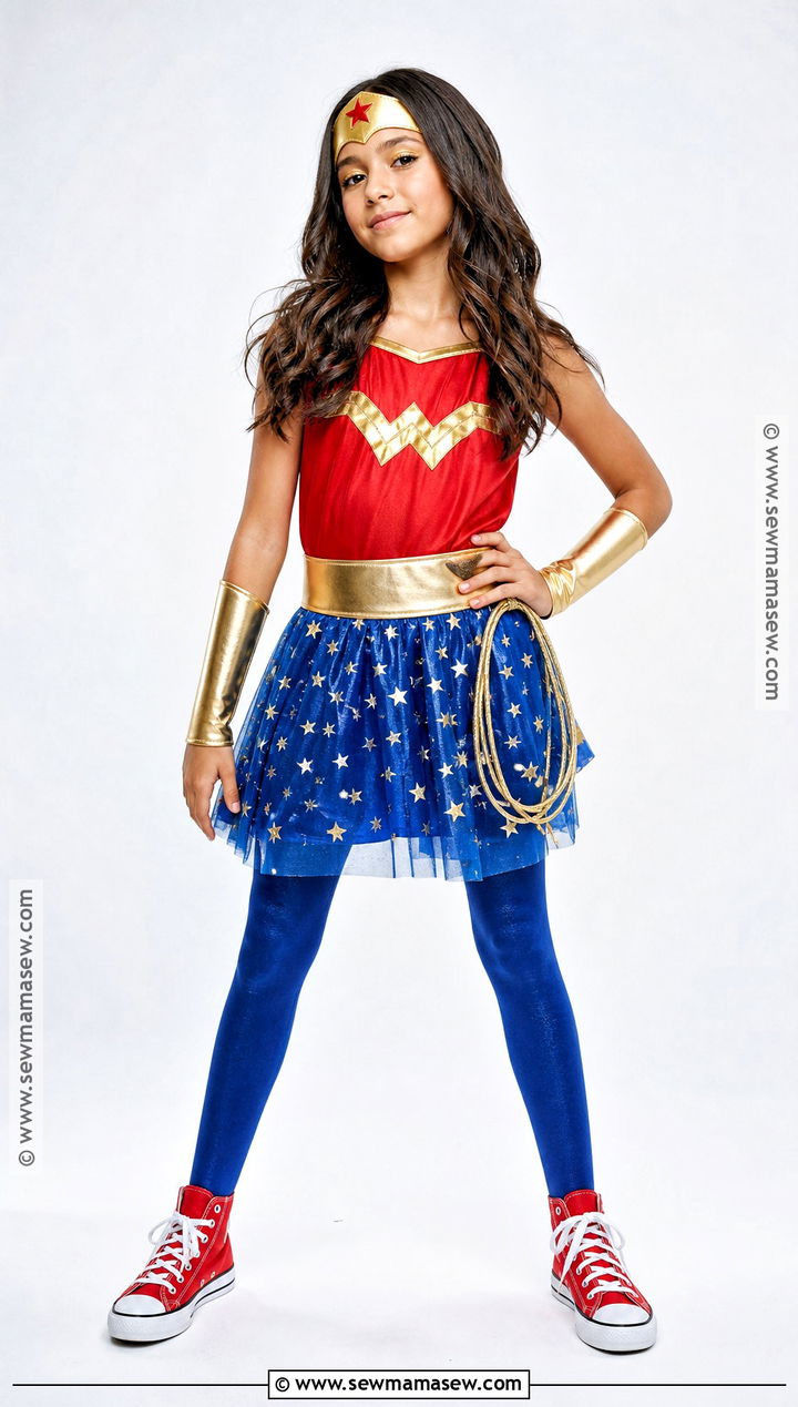 Wonder Woman Costume With Blue Skirt - 40 halloween costume ideas for girls